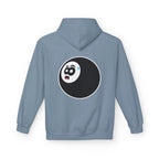 8 Ball Panic Hoodie — Retro Billiards Graphic Pullover