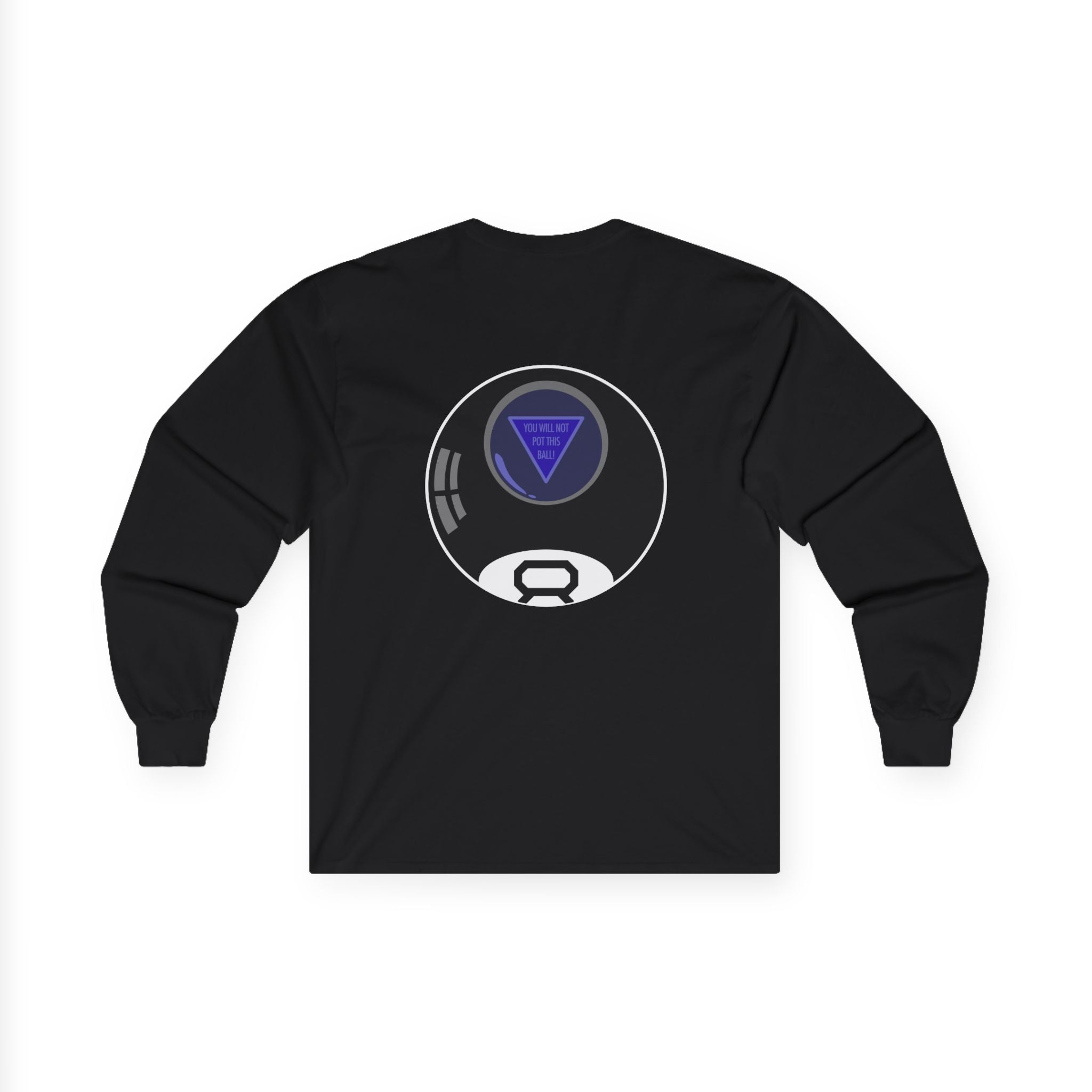 Magic 8-Ball Long Sleeve Tee — Minimalist 8-Ball Graphic