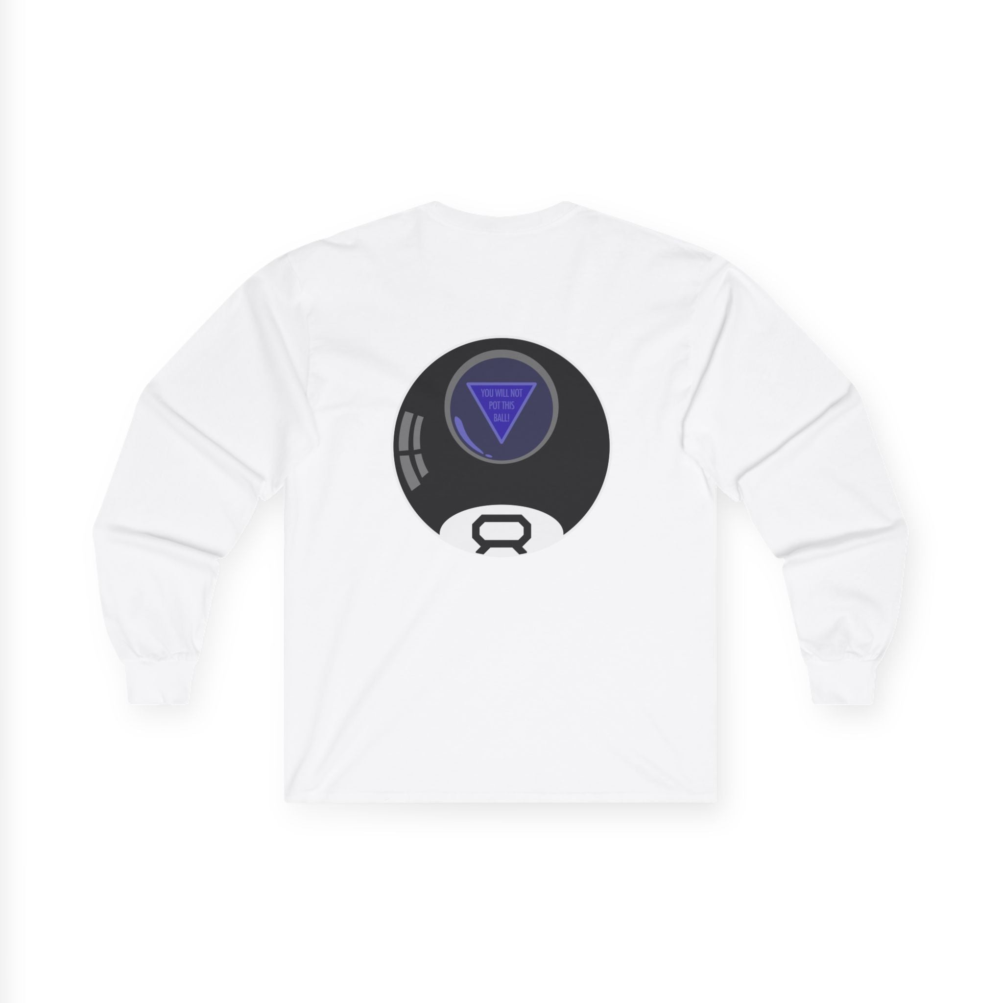 Magic 8-Ball Long Sleeve Tee — Minimalist 8-Ball Graphic