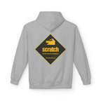 Snatch Themed Hoodie — Yellow Logo Graphic Hooded Sweatshirt