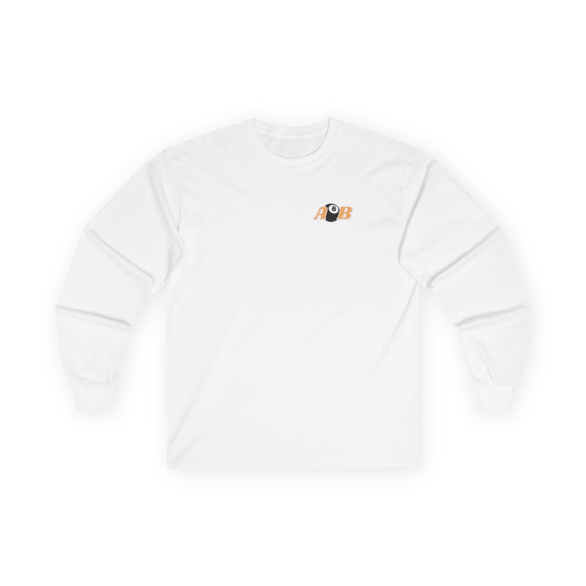 8-Ball Panic Long Sleeve Tee — Retro Billiard Graphic