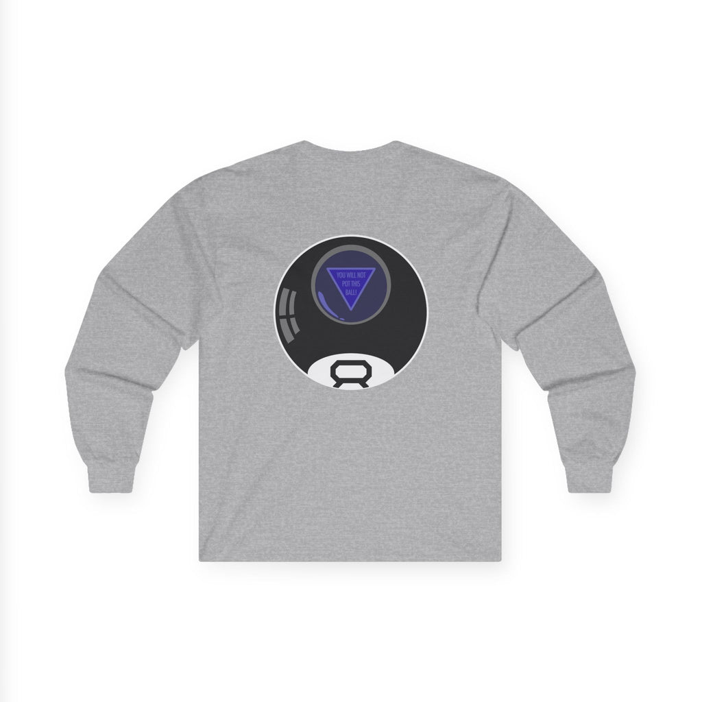 Magic 8-Ball Long Sleeve Tee — Minimalist 8-Ball Graphic