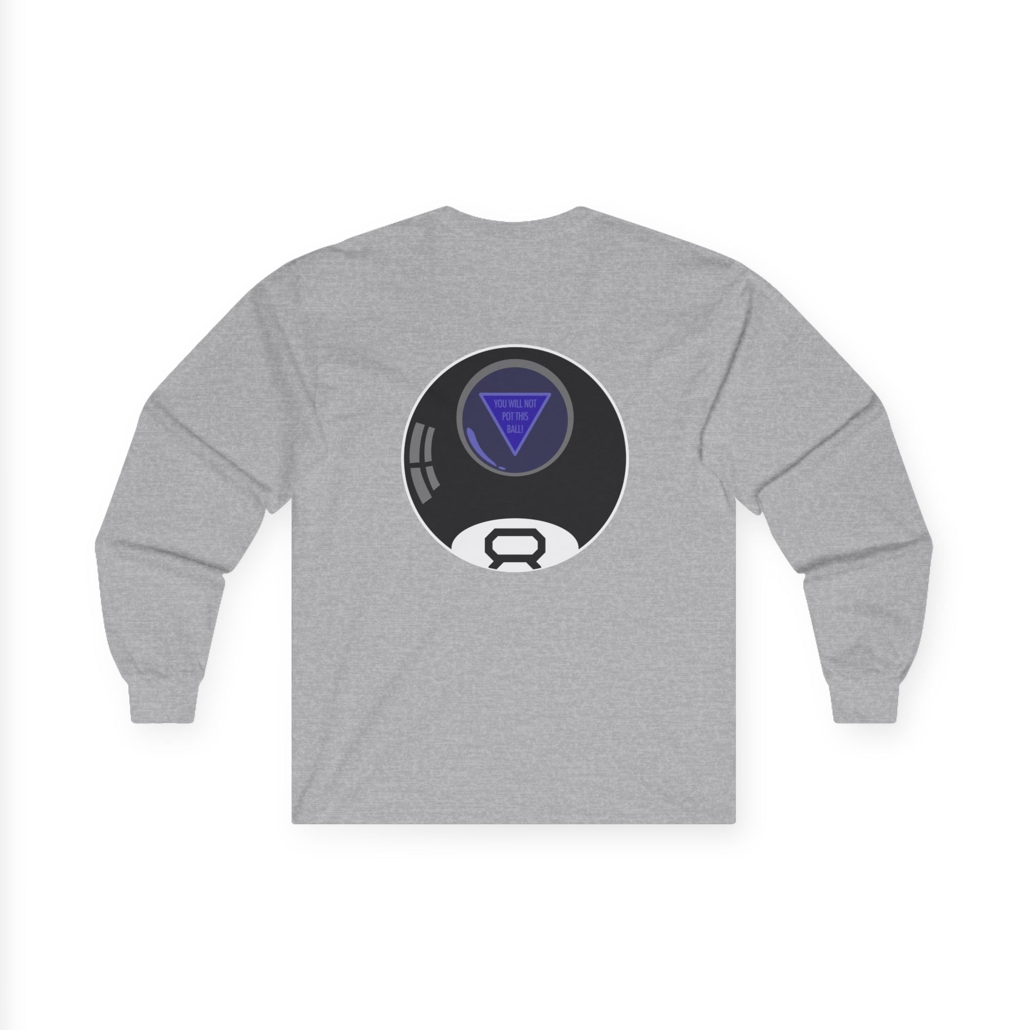 Magic 8-Ball Long Sleeve Tee — Minimalist 8-Ball Graphic