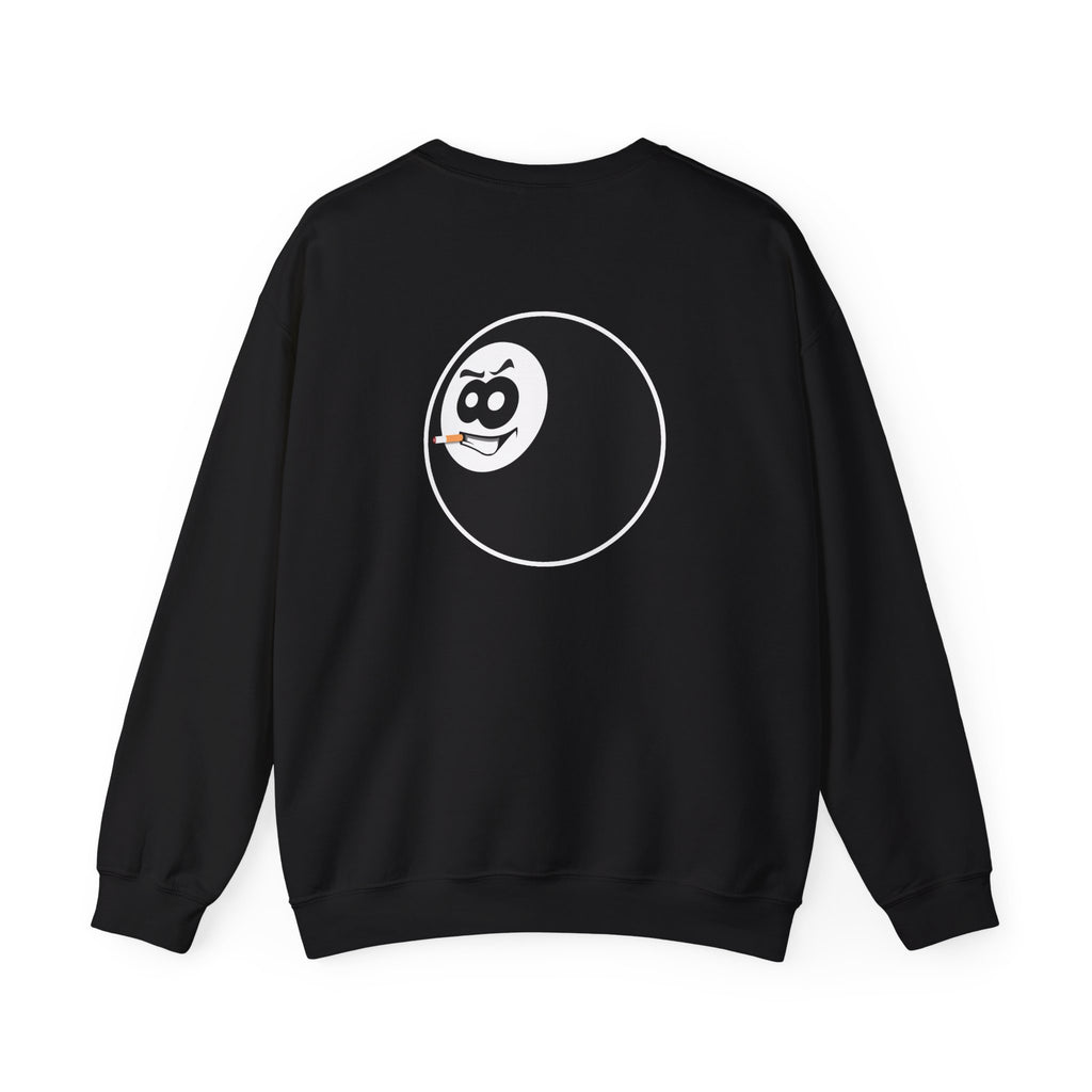 Crewneck Sweatshirt — Retro Eight Ball Logo Pullover