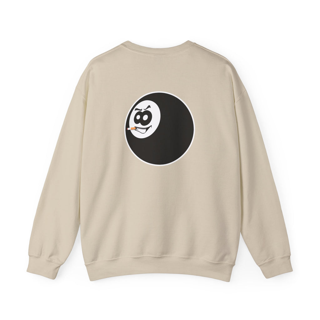 Crewneck Sweatshirt — Retro Eight Ball Logo Pullover
