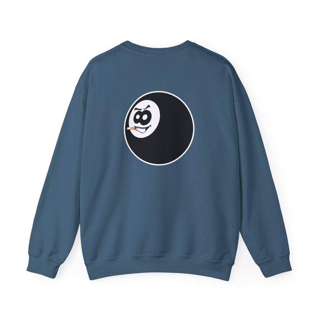 Crewneck Sweatshirt — Retro Eight Ball Logo Pullover